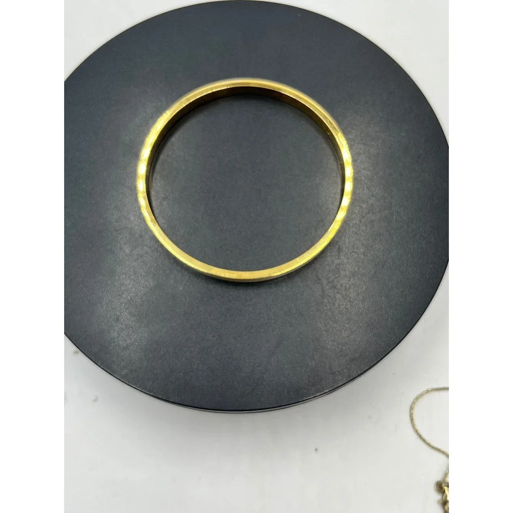 Kate Spade NY Tickle the Ivories Ivory Enamel 12k gold-plate Bangle Bracelet